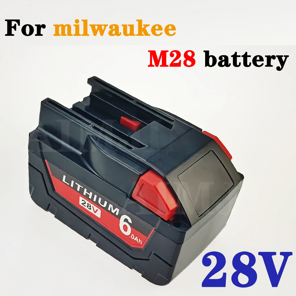 

28V 6.0Ah For Milwaukee M28 Battery Li-Ion Replacement Battery For Milwaukee 28V M28 48-11-2830 0730-20 Tool battery