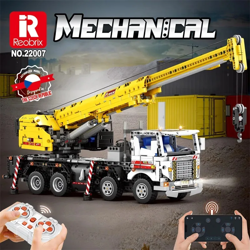 

2023PCS Remote Control Car Crane Building Blocks City Engineering Vehicle RC Truck Model Bricks Kids DIY Toys Birthday Gifts
