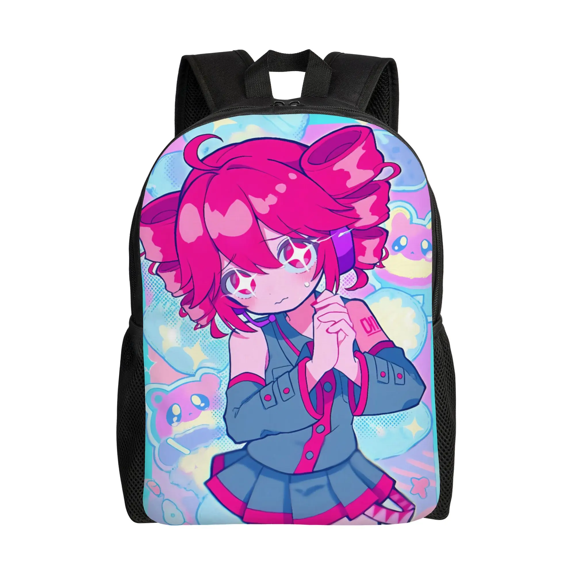 カサネテト-ボーカロイド-ガール-バックパック-スポーツバックパック-学生-デザイナー-軽量-スクールバッグ-ファッション-リュックサック