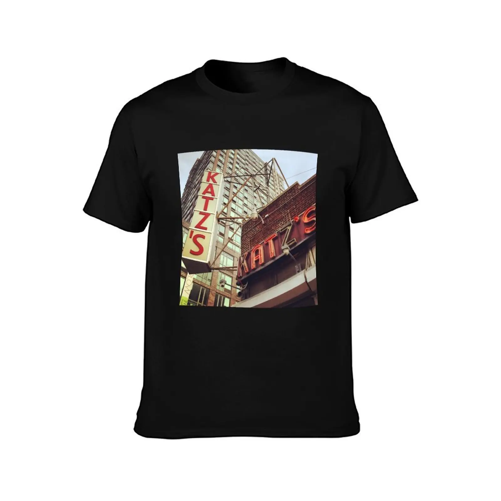 Katz's Deli, Lower East Side, NYC T-Shirt Fashion Letter Print T-Shirt