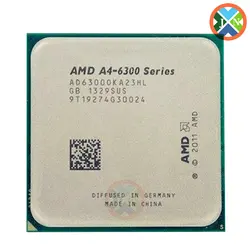 AMD A4-Series A4 6300 A4 6300k Dual-Core CPU Processor AD6300OKA23HL /AD630BOKA23HL Socket FM2