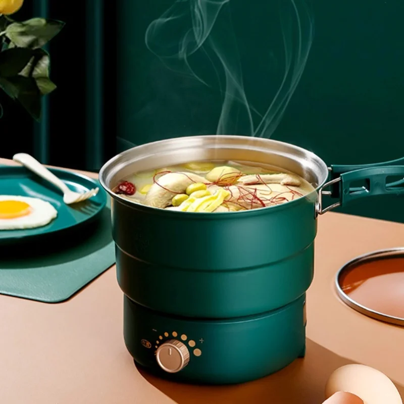 Fast Heating Electric Hot Pot Cooker Non Stick Portable Hot Pot Cooker For Travel Dorm