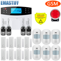 eMastiff 433mhz Wireless Wired gsm Burglar Alarm System Security Home With Auto Dial Motion Door Sensor Detector