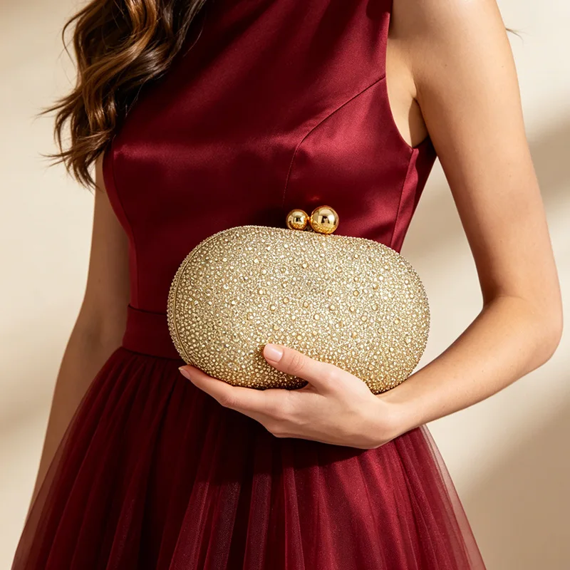 2026 New Golden Diamond Goose Egg Dinner Bag for Women - view 4