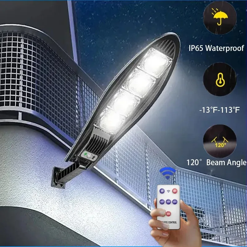 

Наружный солнечный уличный фонарь, водонепроницаемый светодиодный светильник-меч с регулируемым углом человеческого тела для садового освещения