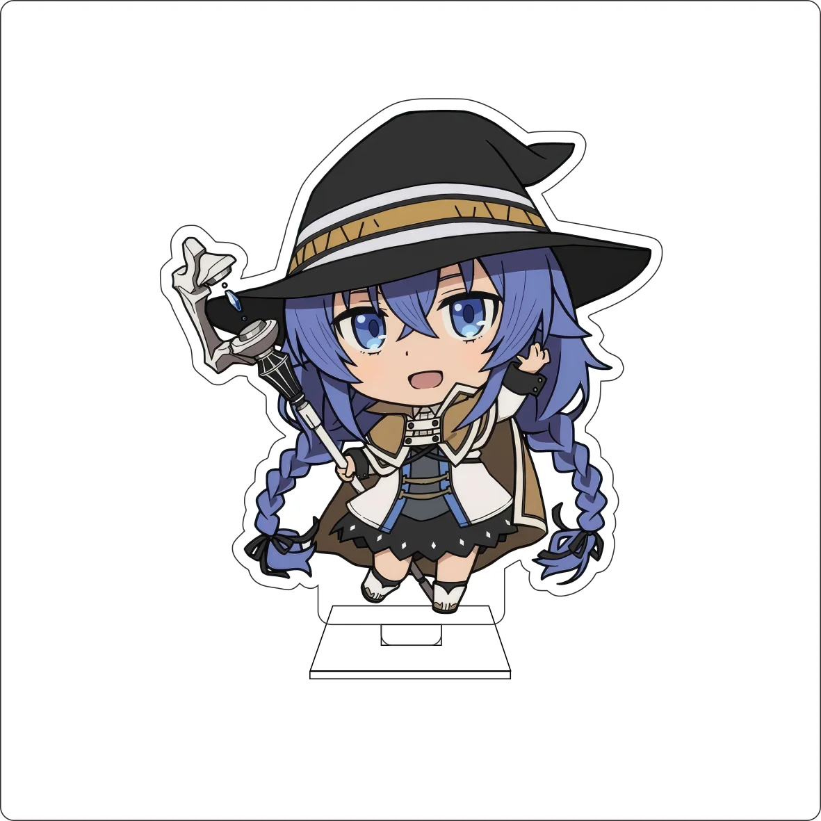 10CM Anime ‌Mushoku Tensei: Jobless Reincarnation Cosplay Cute Acrylic Figure Stand Plate Roxy Ornaments Gifts view 2