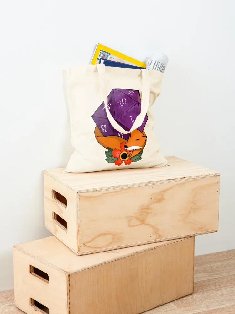 D20 Fox Tote Bag Women's shopper Handbags tote bag university Shopping bags