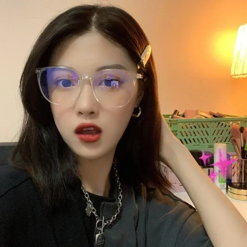 نظارات بإطار كبير مضادة للضوء الأزرق ، نظارات قراءة ، طراز جديد وبسيط #5