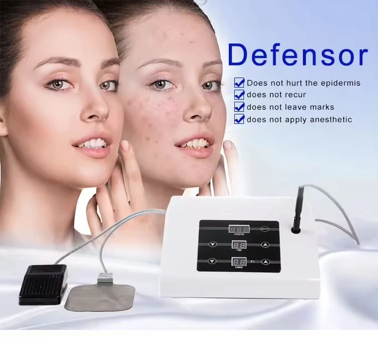 Insulated RF Needle Spot Mole Removal Machine for Skin Acne Blackhead Removal Freckle Whitening Deep Cleaning Acne Machine