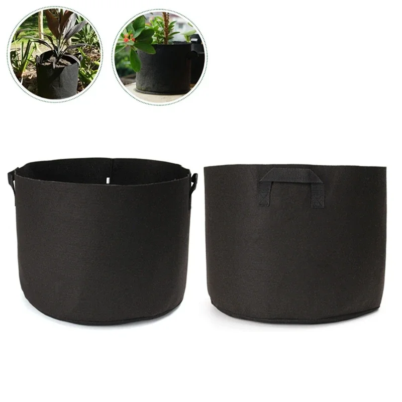 2/5/10/15/20/30 Gallon Plant Grow Bags with Handles Vegetable Planting Bags Grow Bags Farm Home Garden Supplies