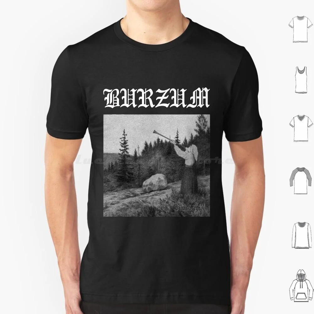 Burzum B And W Filosofem T Shirt Cotton Men Women DIY Print Burzum Filosofem