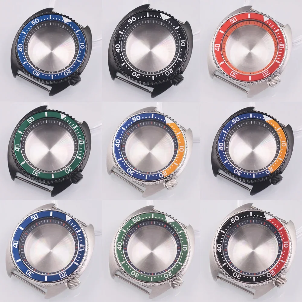 

45mm Sapphire Glass 316L Stainless Steel Watch Case Fit NH35 NH36 Movement