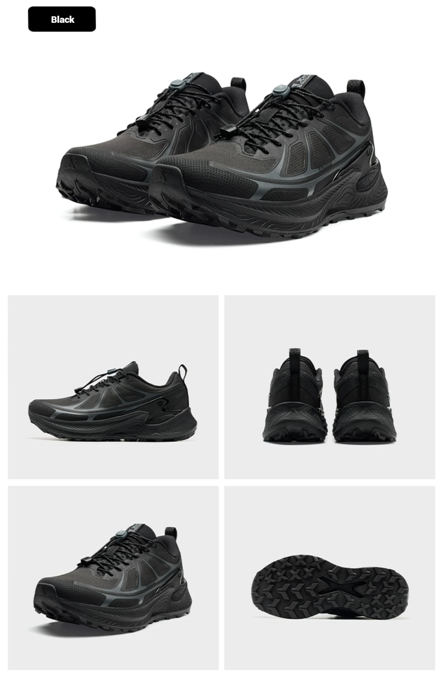 Xtep Chase Mountain Herren-Wanderschuhe, Sommer, rutschfest, stoßdämpfend, leicht, Outdoor-Sneaker 875319170005 – Detail 40