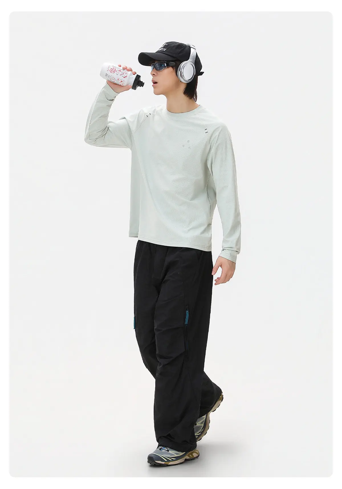 Minimalistischer Slim-Fit Sportpullover für Herren – Atmungsaktives Langarm-Oberteil für Fitness, Outdoor & Freizeit – Detail 21