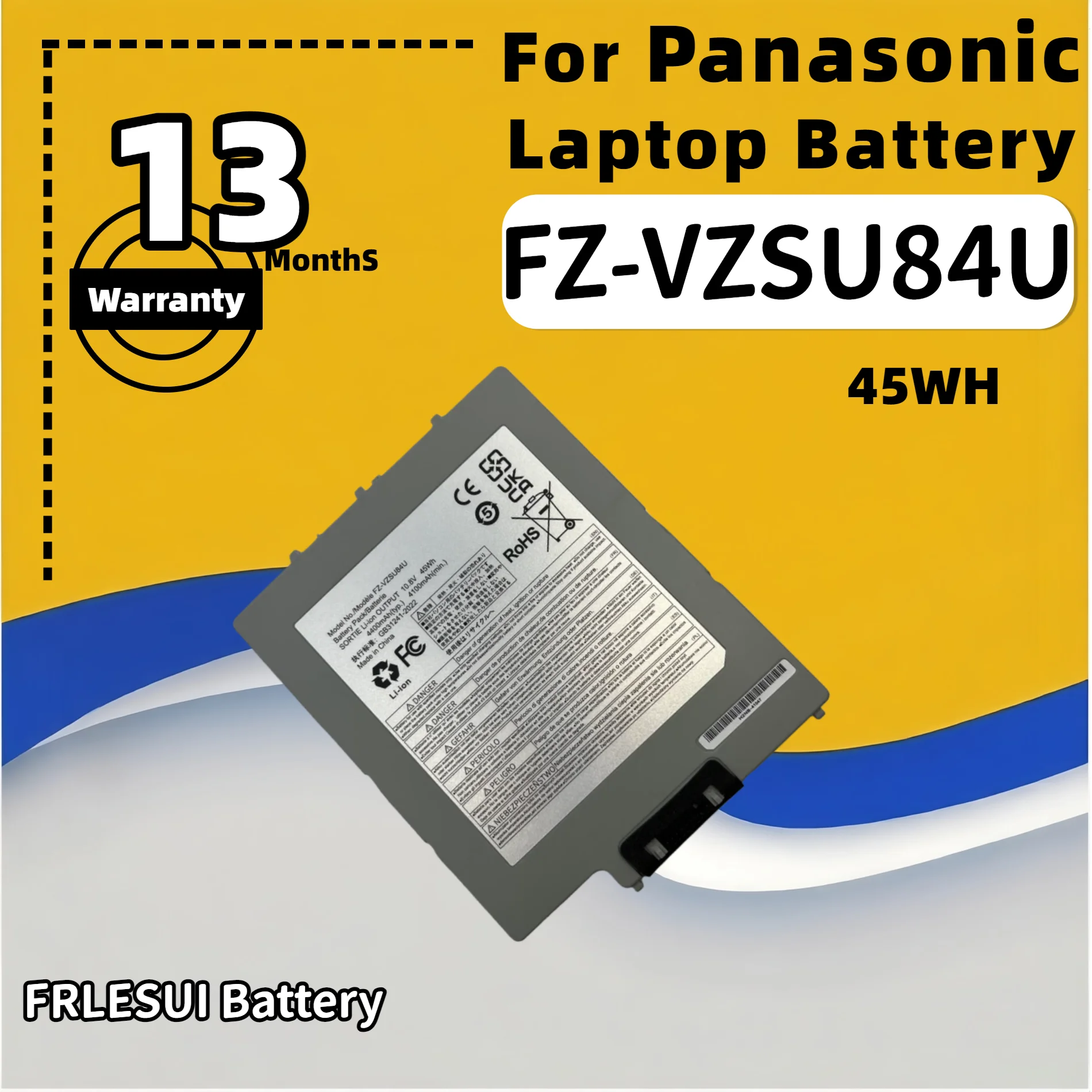 

FRLESUI NEW! FZ-VZSU84U FZ-VZSU88U Original Laptop Battery For Panasonic Toughbook G1 FZ-VZSU84A2U FZ-G1 FZ-VZSU84R