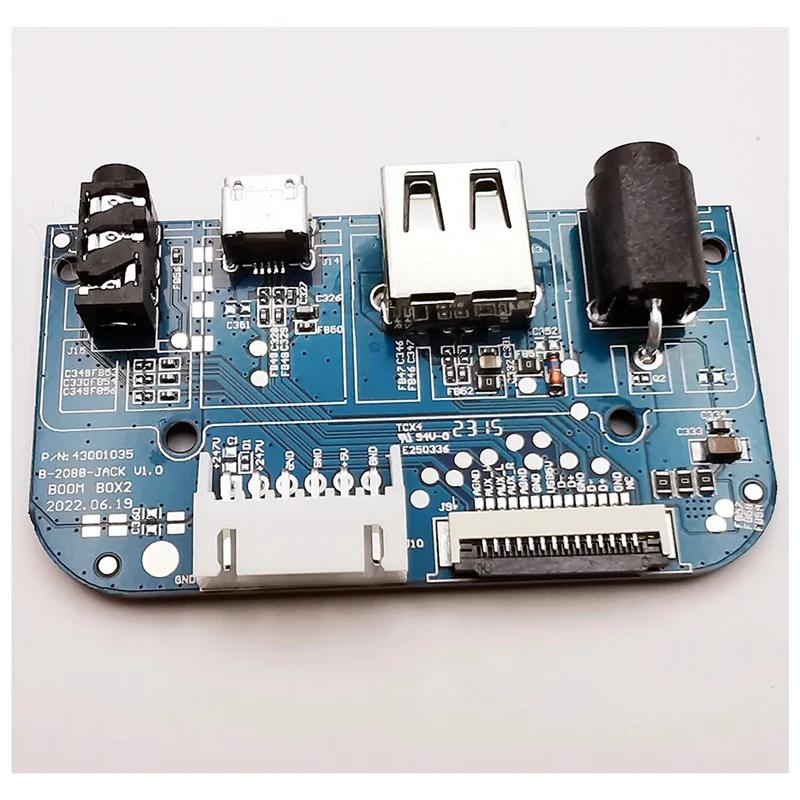 

J1UL1N For BOOMBOX2 USB 2.0 Audio AC2.5 Jack Power Board Connector For Bluetooth Speaker Micro-USB Charging Port