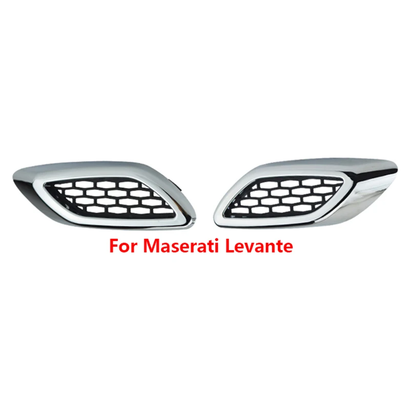 1Pcs For Maserati Ghibli Levante Quattroporte GT Car Front Side Grille Air Intake Fender Vents Grill