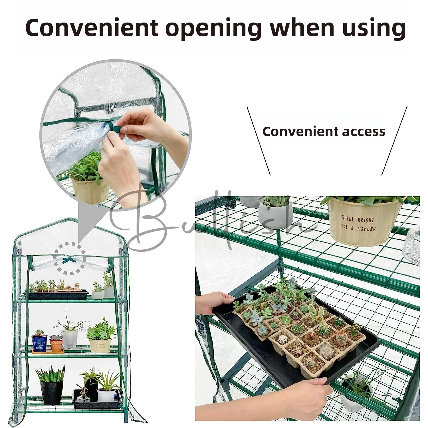 Multi-layer plant insulation shed household greenhouse flower shed succulent flower greenhouse balcony