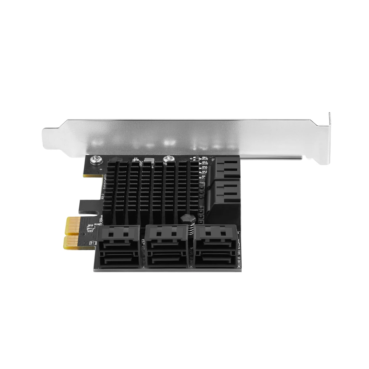 IOCREST PCIe gen3 x1 to 10 Ports 6G SATA III 3.0 Controller Non Raid Expansion Card Low Profile Bracket