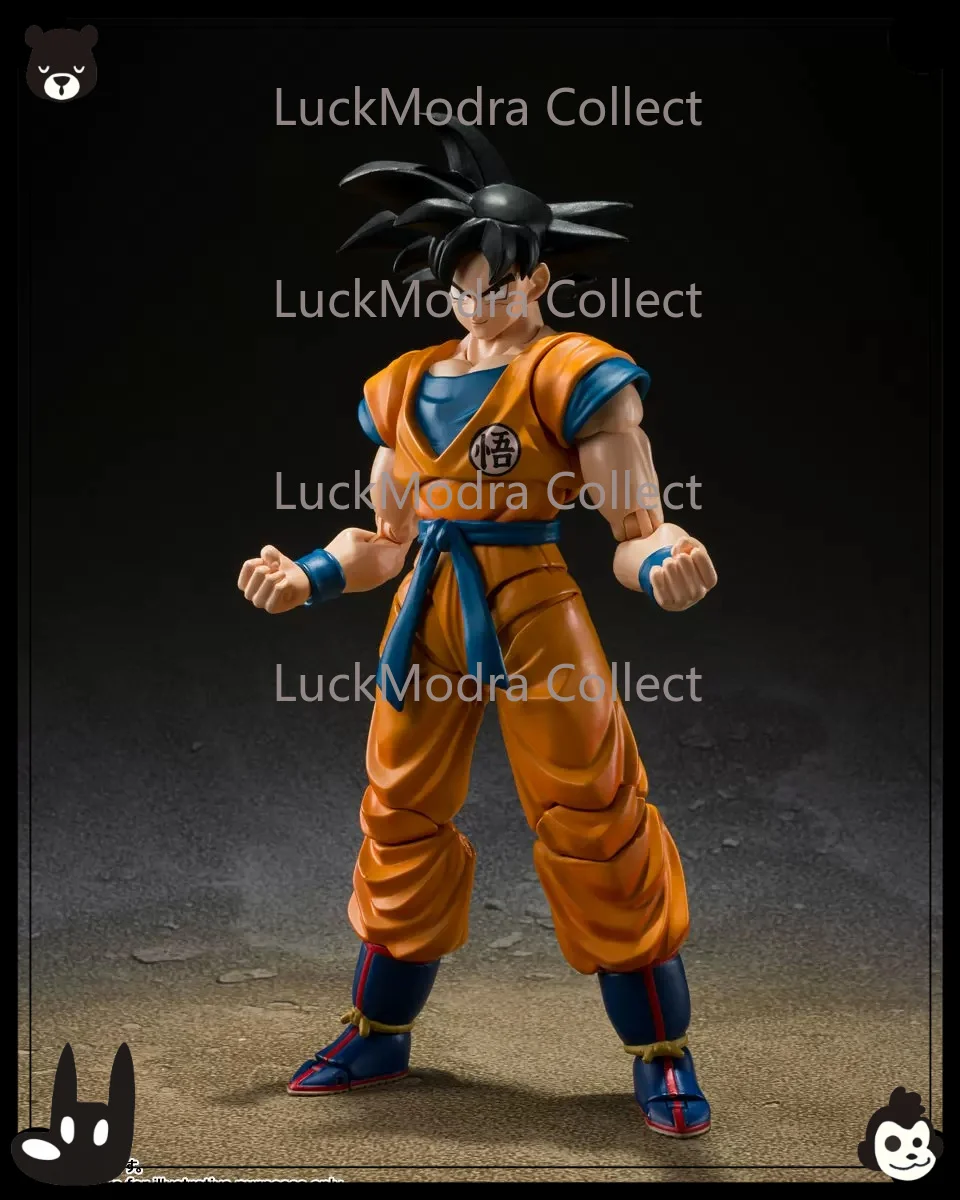 

In stock, Bandai SHF Dragon Ball Sun Wukong Super Hero Black Hair Super Hero Theater Version Joint Movable Figure