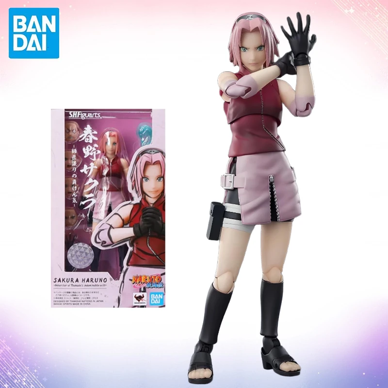 

In Stock BANDAI Original Model S.H.Figuarts SAKURA HARUNO Anime Action Figure Toys Gifts WB