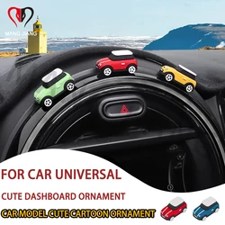 Car Model Interior Center Console Dashboard Decoration Rubber Cute Creative Ornament Stickers Girls Gifts Decoration Accessories