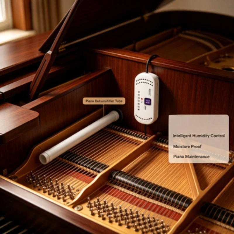 Piano Dehumidifier Tube Intelligent Piano Moisture Proof Rod Anti Mildew Insect Humidity Control Dryer for Piano Maintenance