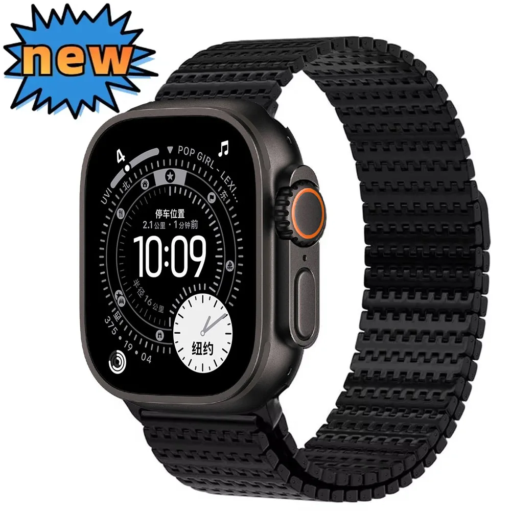 

Metal Strap for Apple Watch band Ultra 3 49/46/45mm 44mm 42mm 41mm 40mm Magnetic Wristband iWatch Ultra 11 10 9 8 7 6 5 SE Belt