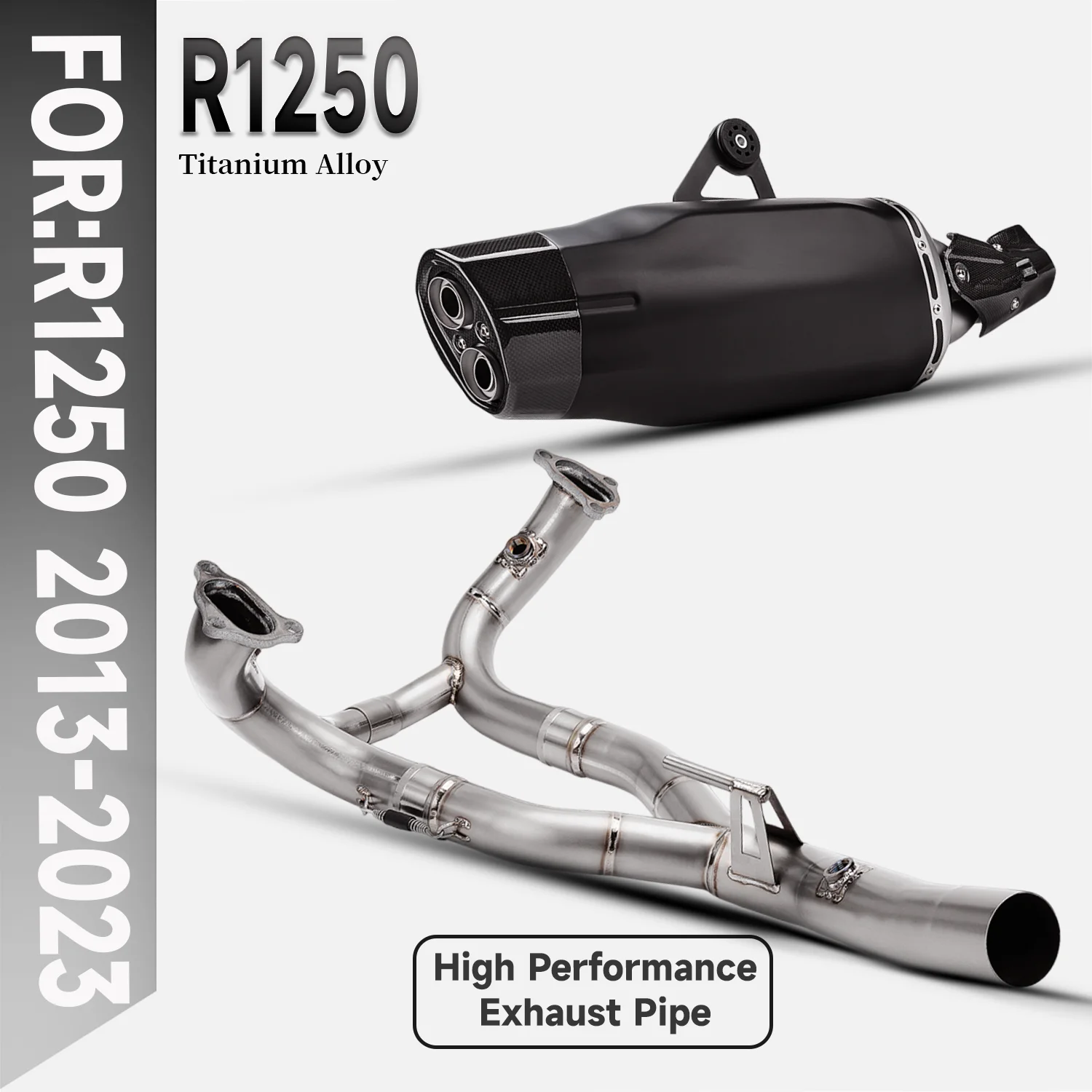 

For R1250R R1250GS ADV Adventure R1250RS R1250RT 2019-2023 Motorcycle Exhaust Escape Full Systems with carbon fiber Exhaust