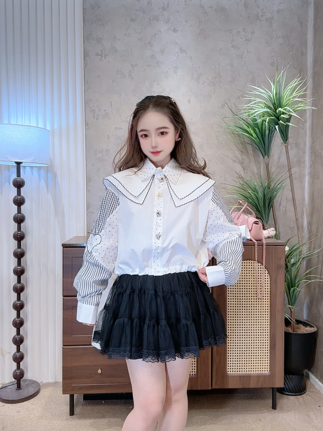 

Casual Loose Faionable irt Women's New Winter Design Sensation Casual irt Versatile Match Commute Sle Other Material 00