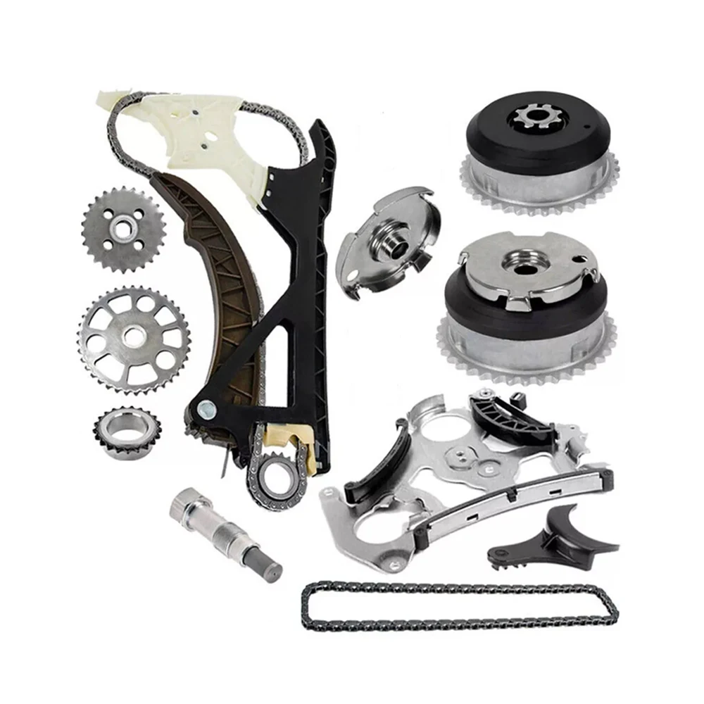 Engine Parts Timing Chain Oil Pump Kit & Camshaft VVT Gears Fit 2.0 2.5 3.0 L For BMW 325I 330I X3 X5 2.0L 2.5L 3.0L Gas DOHC