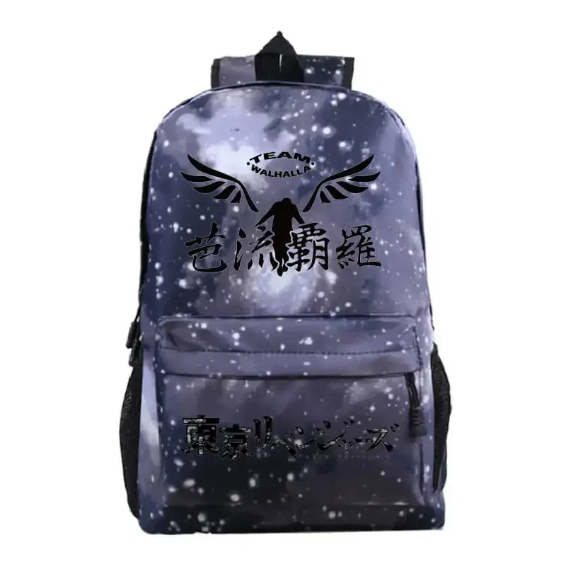 Mochila de Anime Tokyo Revengers, mochila Harajuku estampada de alta calidad para adolescentes, bolso escolar de lona Manga MN3