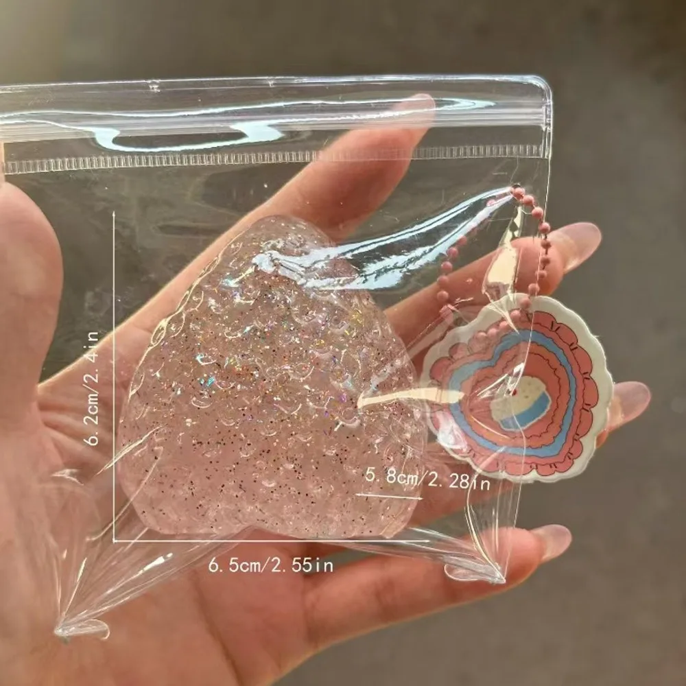 Divertido juguete antiestrés de fresa súper suave, simulación para aliviar la ansiedad, juguetes para apretar, juguete para regalo de descompresión de PVC para niños