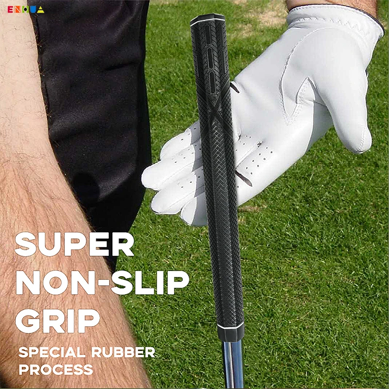 New Golf Club Grips Hexagonal Grip Rubber Grip Applicable for Iron and Wooden Golf Clubs Putter Grip Black