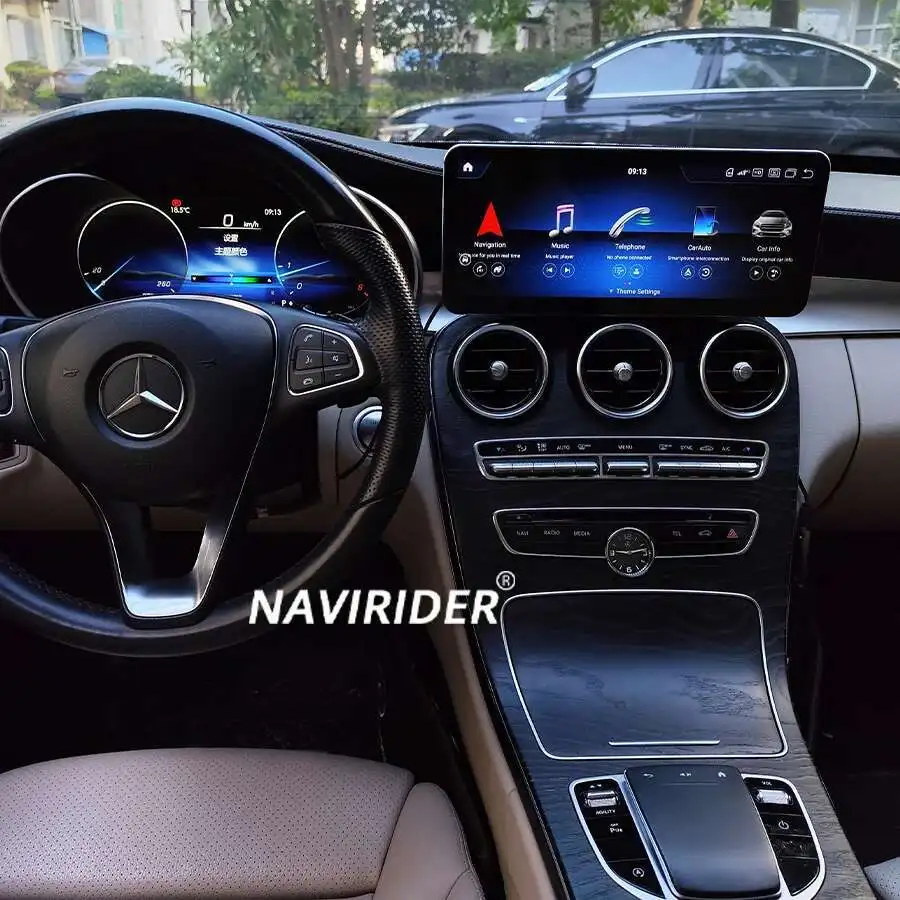 Android 13 Touch Screen For Mercedes Benz W205 GLC C V Class W447 2015-2019 GPS Wifi BT With CarPlay Android Auto Car Radio