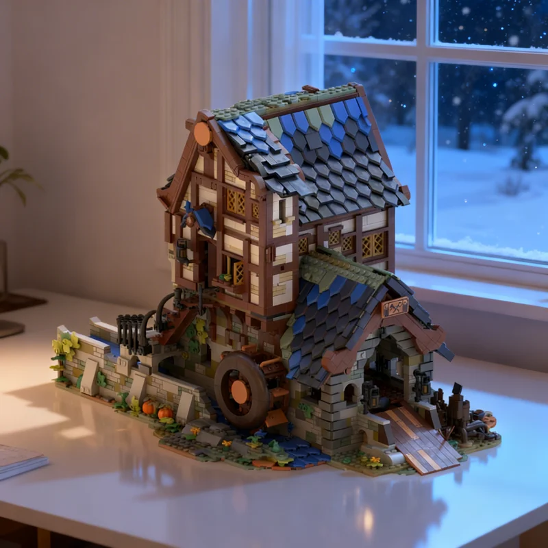 4062pcs MOC Ideas and CUUSOO Medieval Sawmill - Double 21325 Blacksmith Alternative Model Christmas Gift Living Room Decoration