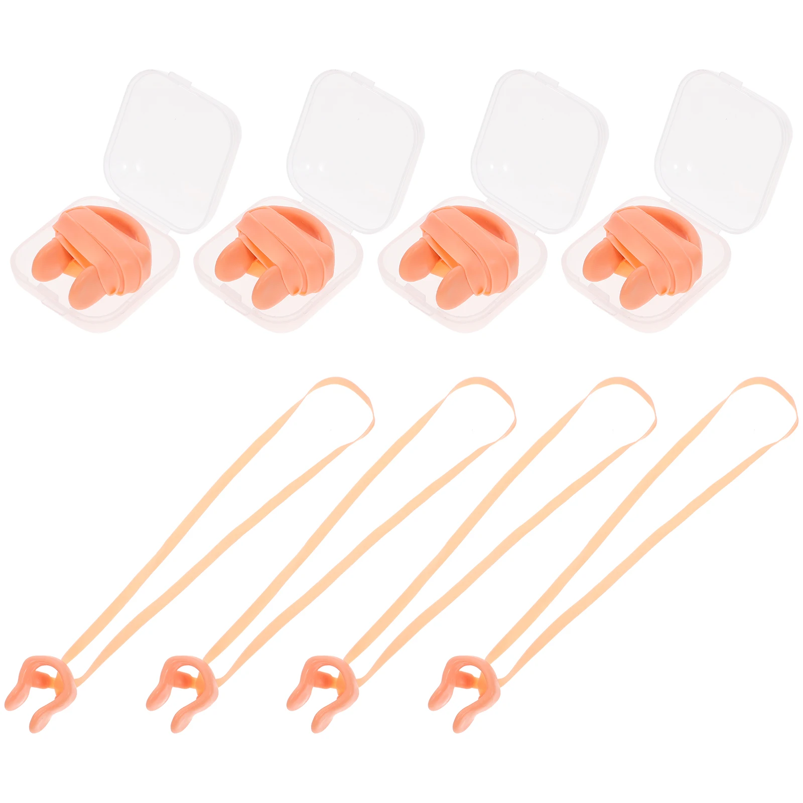

12pcs Silicone Swimming Nose Clip Strap Waterproof Nose Protection For Adults Reusable Swim Gear Tear Resistant Comfort Fit