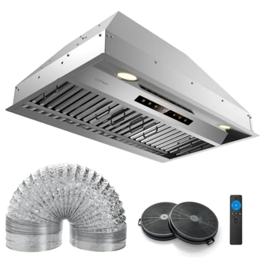 

30-дюймовая вытяжка под шкафом с каналами 900 CFM, безканальный трансформируемый дизайн из нержавеющей стали для кухонной вентиляции