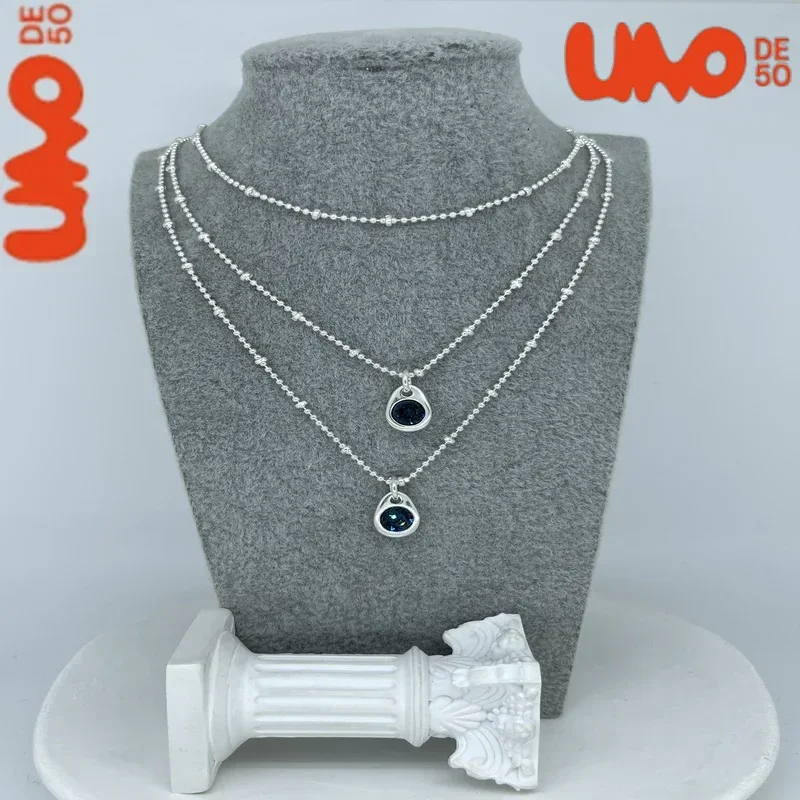 

2025 Best Selling Exquisite High Quality UNO DE 50 Fashion Classic 925 Necklace Jewelry Daily Collocation Holiday Romantic Gifts