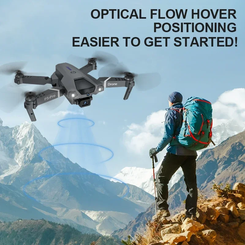 NEW P5 Pro Professional Drone 4K HD ESC Dual Cameras 360° Obstacle Avoidance Optical Flow Positioning DC FPV Dron Toy Helicopter