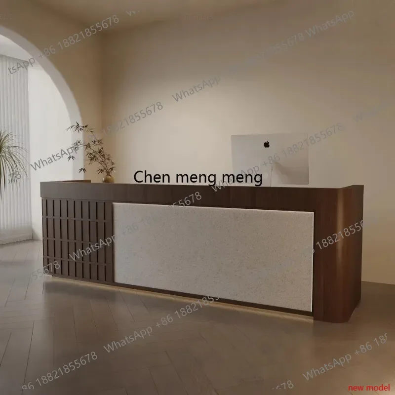 

New light luxury high sense, bar table checkout page hotel, reception desk H182