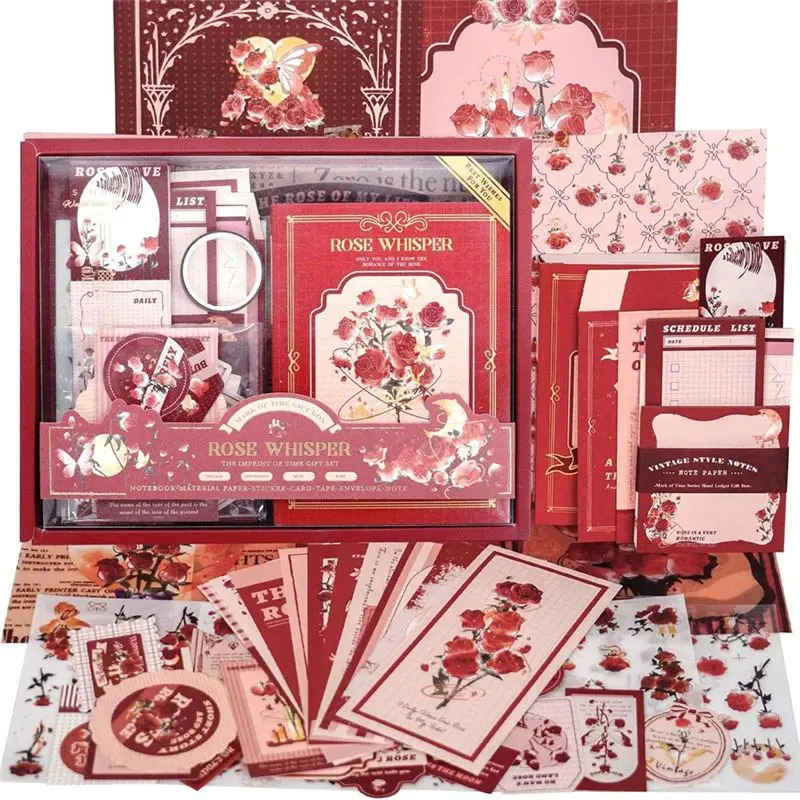 

2025 Trend Scrapbooking Kit, Vintage Collection, Perfect For Bullet-Scrapbooking Materials, Planner DIY Art Crafts