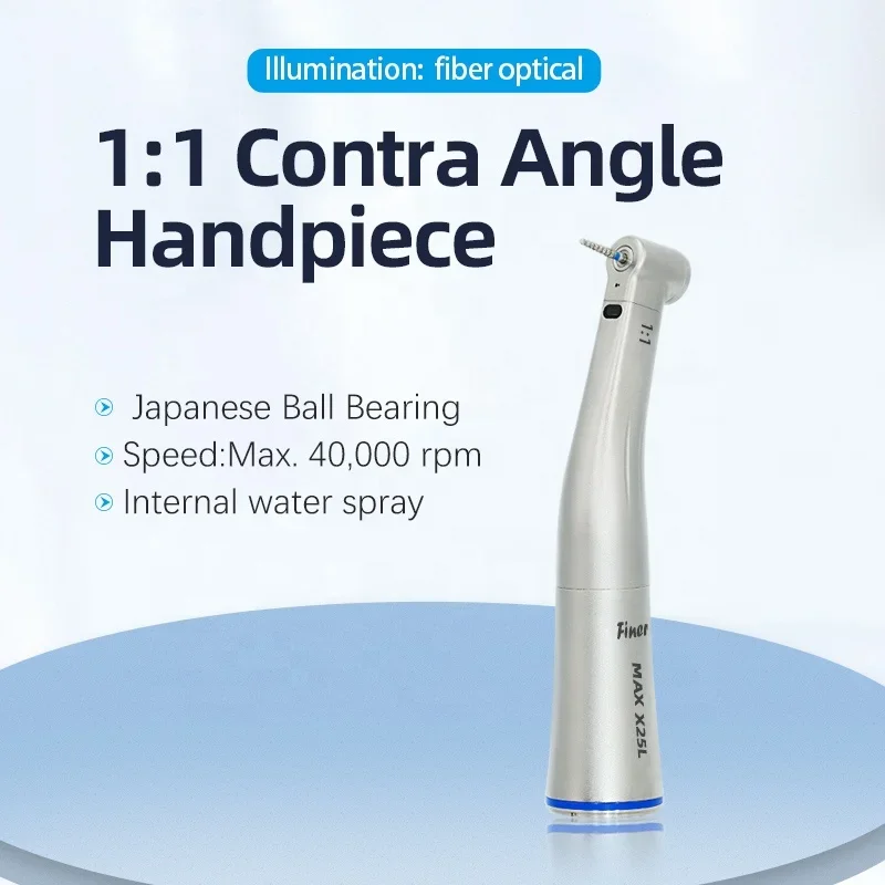 1.6mm FG bur contra angle handpiece Fiber optic inner water spray low speed handpiece