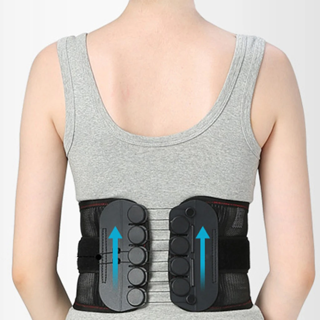 Back Support Belt Adjustable Lower Back Brace Lumbar Support for Scoliosis,Dual Adjustable Straps Lumbar Support back braces