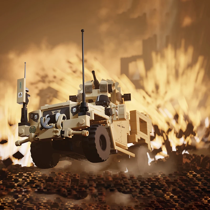 

M1278 Heavy Tactical Truck Model MOC Building Bricks War Equipment Modular Technology Gifts Holiday Assemble Children Toys Suit