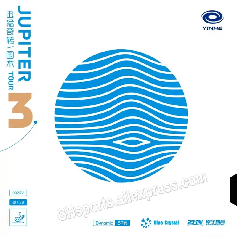 

YINHE JUPITER 3 (Sticky, Attack & Loop, Forehand) Original Galaxy YINHE Table Tennis Rubber Ping Pong Sponge