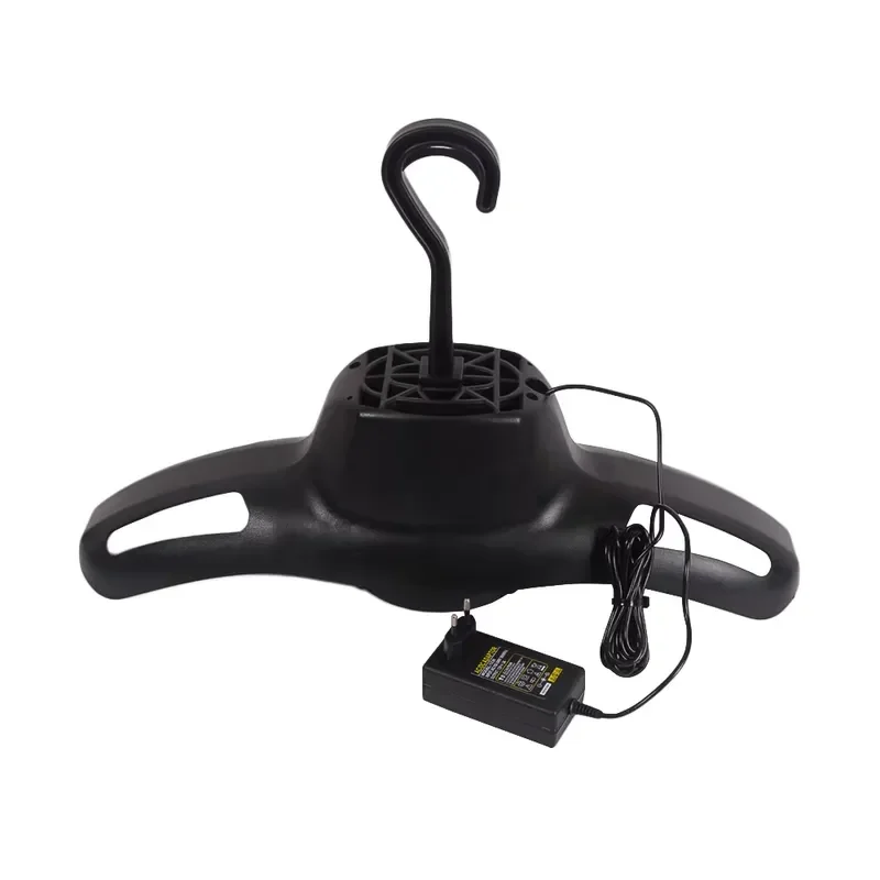 Motorcycle Riding Gear Hanger with Built-in Cooling Fan for Quick Drying Clothes Plastic Portable Rack for Biker Apparel