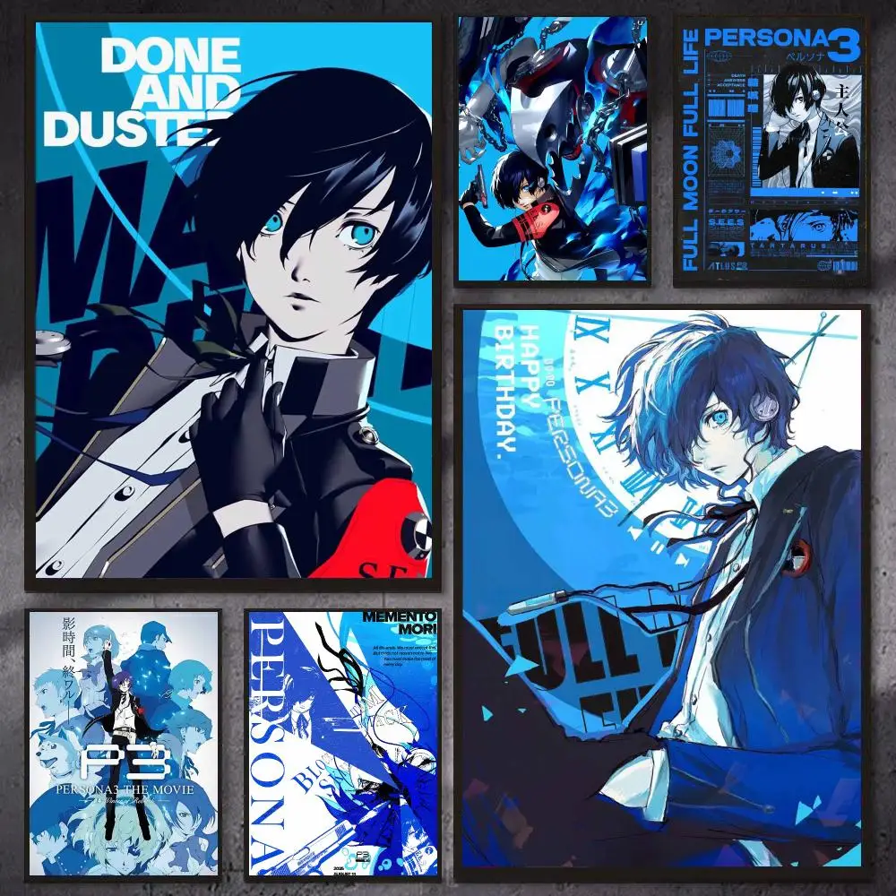 JRPG Game P-Persona 3 Reload Poster PP Wall Decor Posters Celebrity Art Prints Aesthetic Wall Art Bedroom Office Home Gift