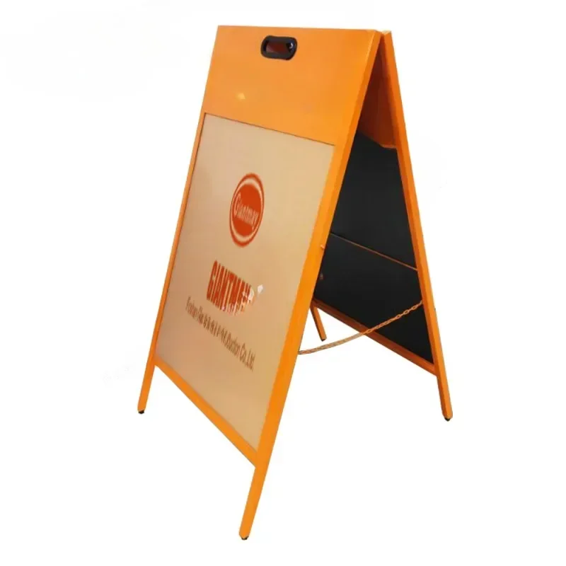 

Sign Metal Frame Sidewalk Advertising Board Chalkboard A-Frame Double Sides for Shop Restaurant A-frame Sidewalk Sign