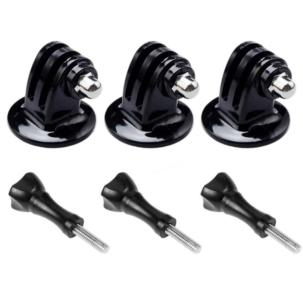 3 Sets Action Tripod Mount Adapter 1/4" Screw Tripod Base Mount for Gopro Hero 13 12  DJI Osmo Action6 Camera  Accessories